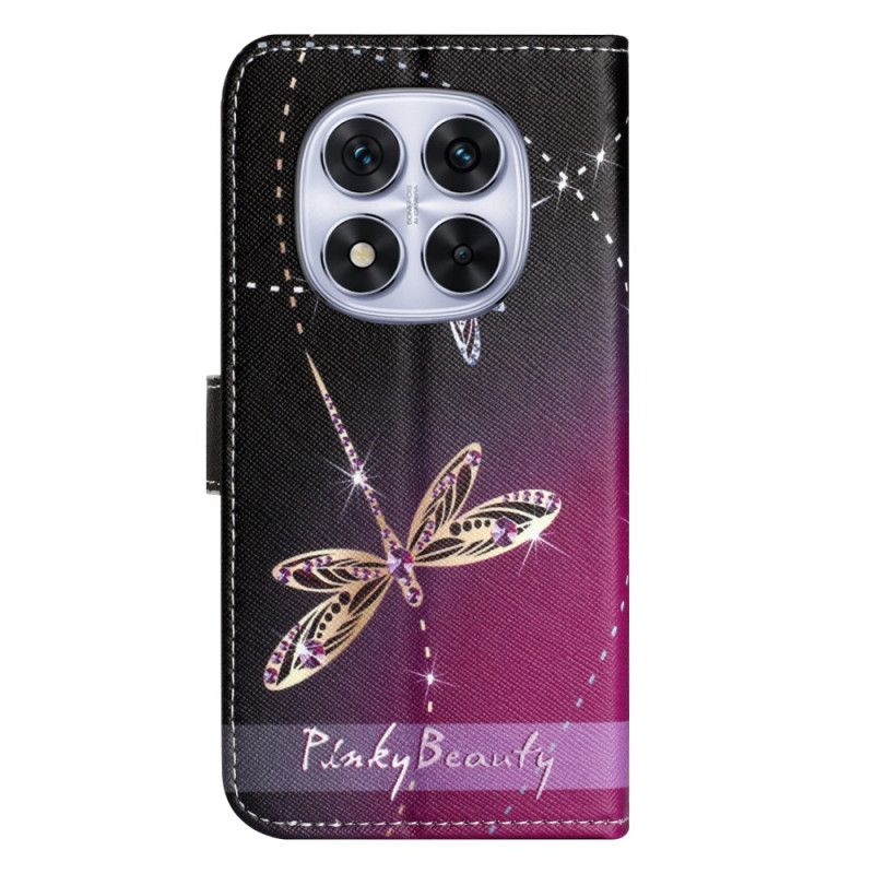 Kožený Kryt Xiaomi Redmi Note 14 Pro Plus 5g Vážky