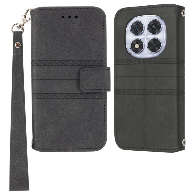 Kožený Kryt Xiaomi Redmi Note 14 Pro Plus 5g Vlys A Pásek