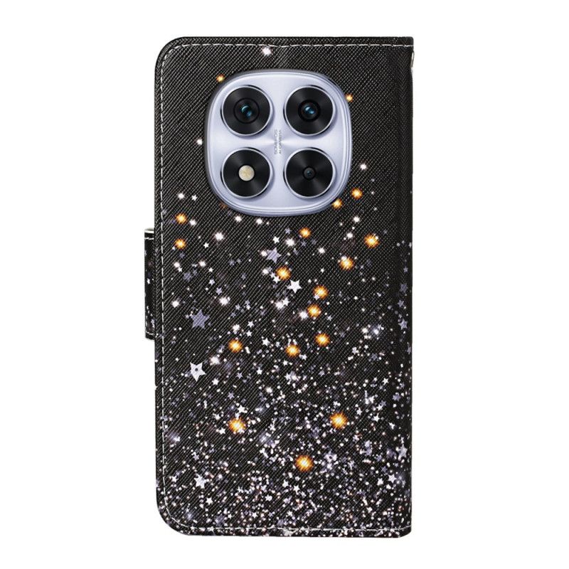 Kožený Kryt Xiaomi Redmi Note 14 Pro Plus 5g Černý Pentagram