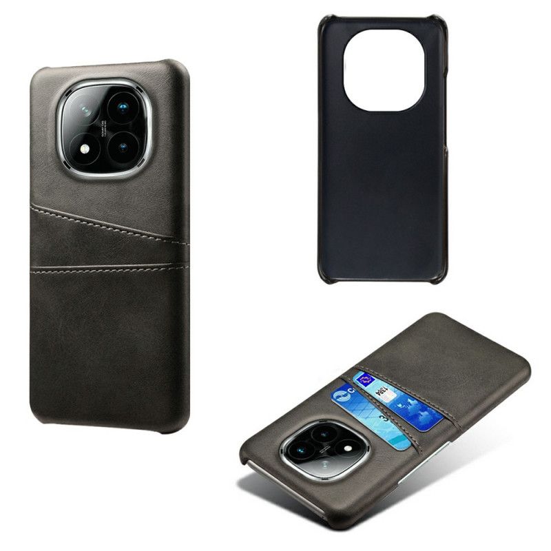 Kryt Na Xiaomi Redmi Note 14 Pro Plus 5g Pouzdro Na Karty S Koženým Efektem