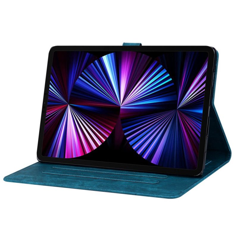 Kožený Kryt Na Samsung Galaxy Tab S10 Fe Plus Kočičí Scéna