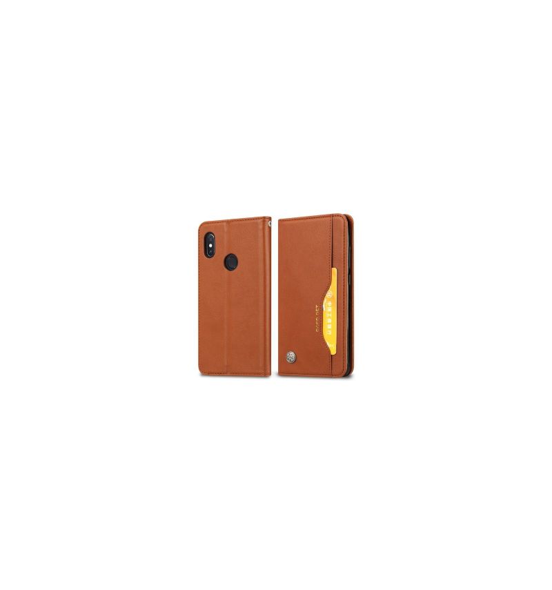 Flipové Pouzdro Na Xiaomi Redmi Note 6 Pro Peněženkové Pouzdro Kožený Stojánek