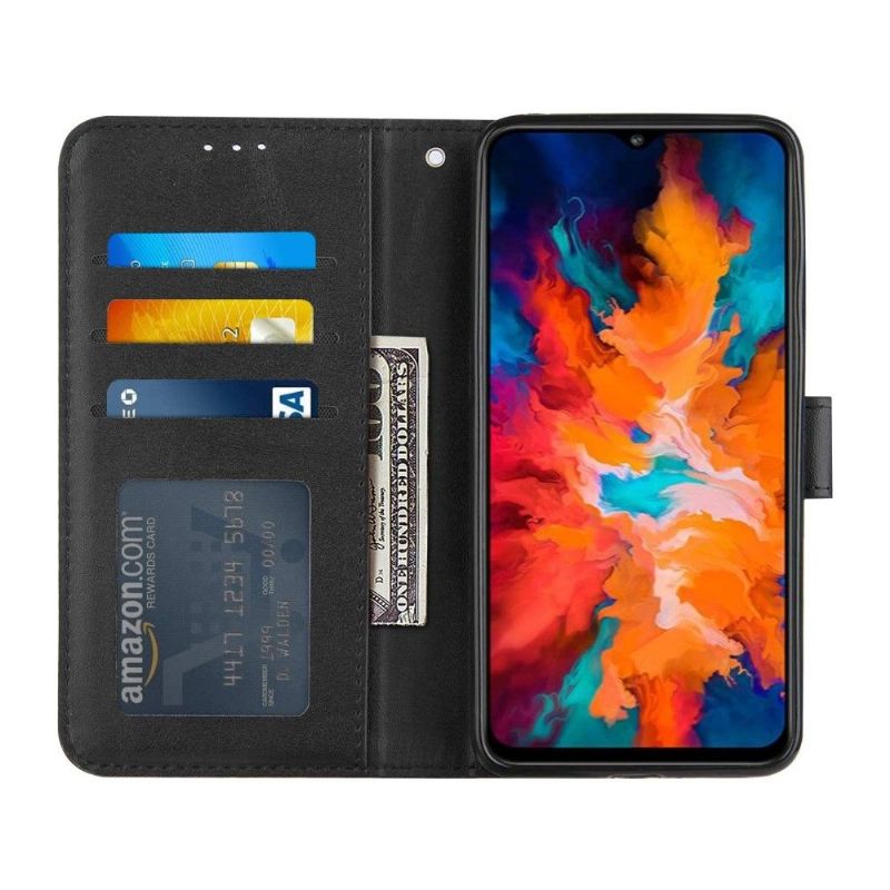 Flipové Pouzdro Na Motorola Moto G50 Efektní Linie Kůže