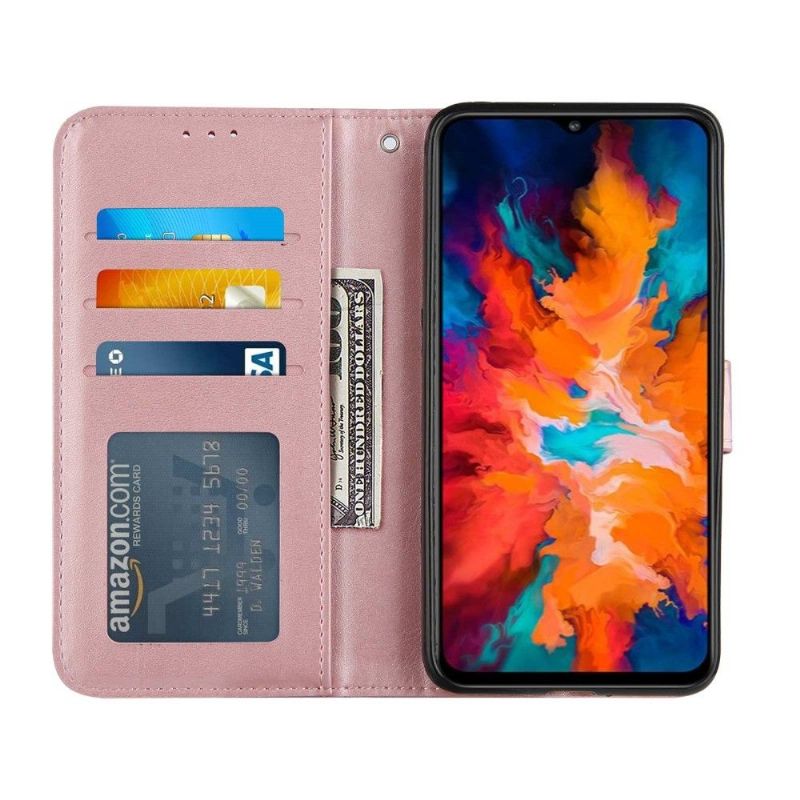 Flipové Pouzdro Na Motorola Moto G50 Efektní Linie Kůže