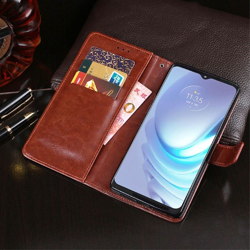Flipové Pouzdro Na Motorola Moto G50 Kožené Pouzdro Kožený Efekt Idewei Folio