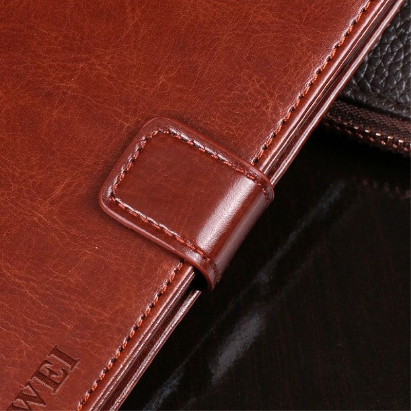 Flipové Pouzdro Na Motorola Moto G50 Kožené Pouzdro Kožený Efekt Idewei Folio