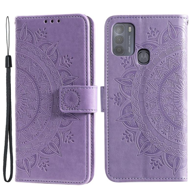 Flipové Pouzdro Na Motorola Moto G50 Sluneční Mandala
