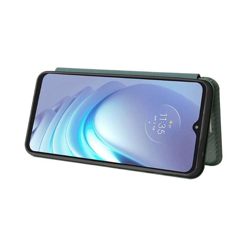 Flipové Pouzdro Na Motorola Moto G50 Umělá Kůže Ve Stylu Uhlíkových Vláken