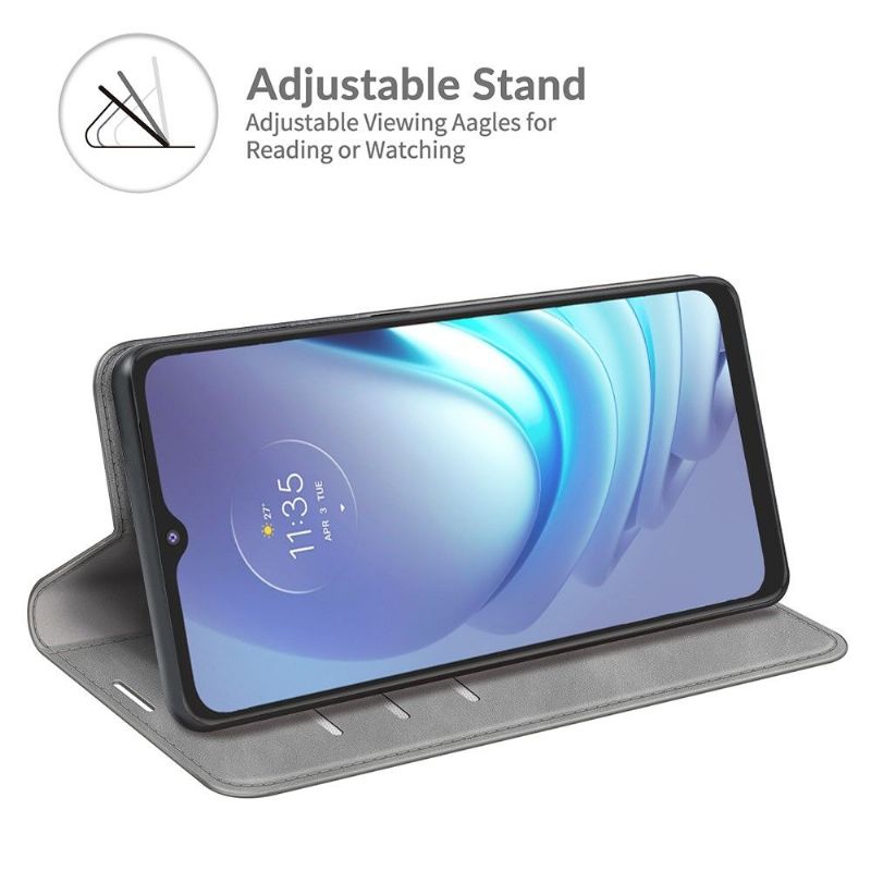 Kožené Pouzdro Folio Na Motorola Moto G50 Funkční Stojan Z Umělé Kůže