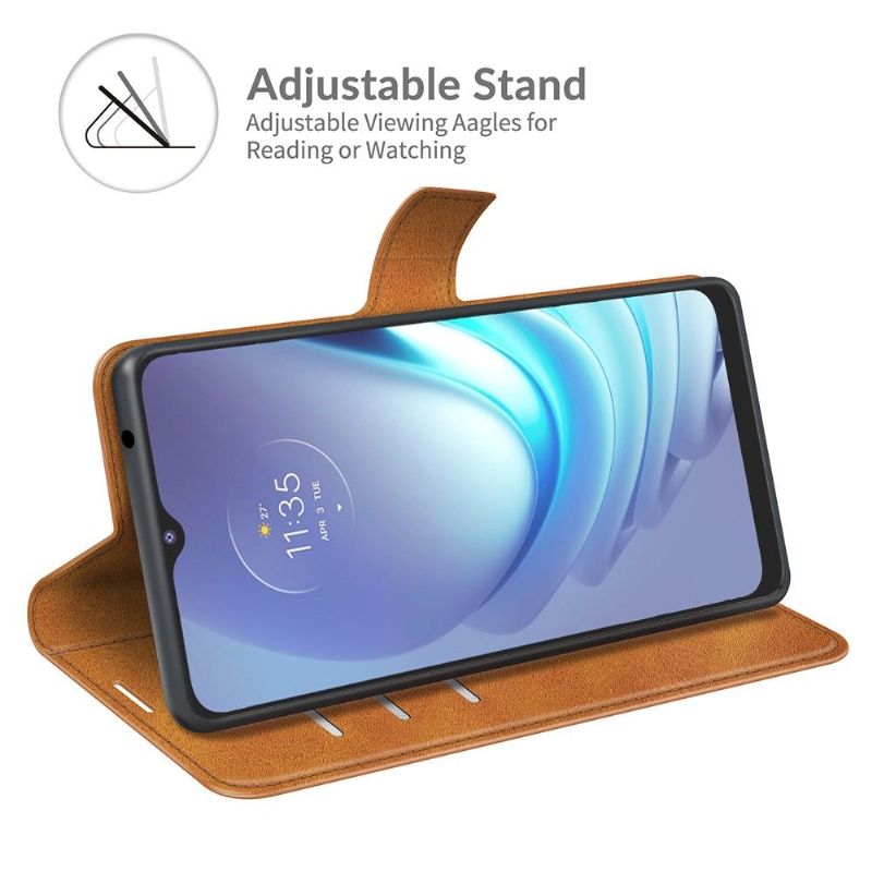 Kožené Pouzdro Na Motorola Moto G50 Peněženkové Pouzdro Styl Kůže