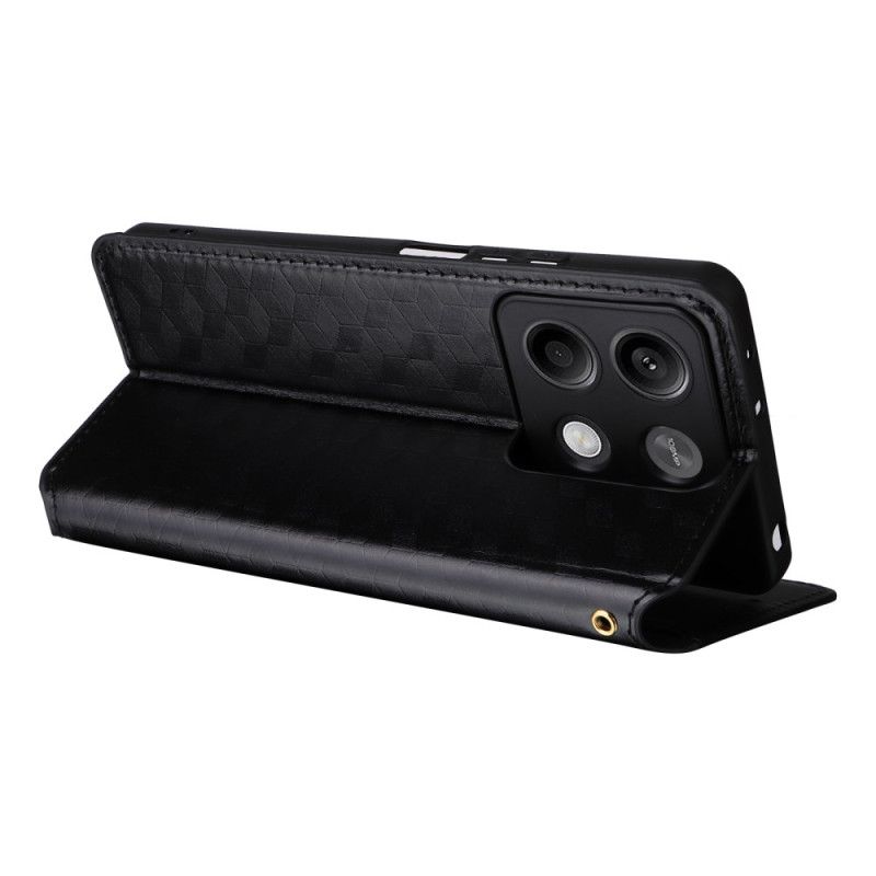 Kožené Pouzdro Folio Poco X6 5g 3d Kostky