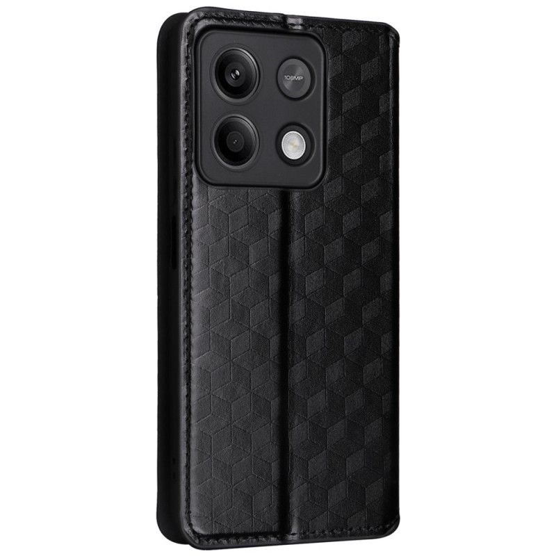 Kožené Pouzdro Folio Poco X6 5g 3d Kostky