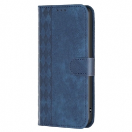 Kožené Pouzdro Folio Poco X6 5g Binfen Color Diamantový Vlys