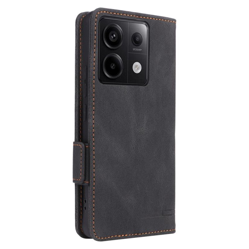 Kožené Pouzdro Folio Poco X6 5g Retro Design