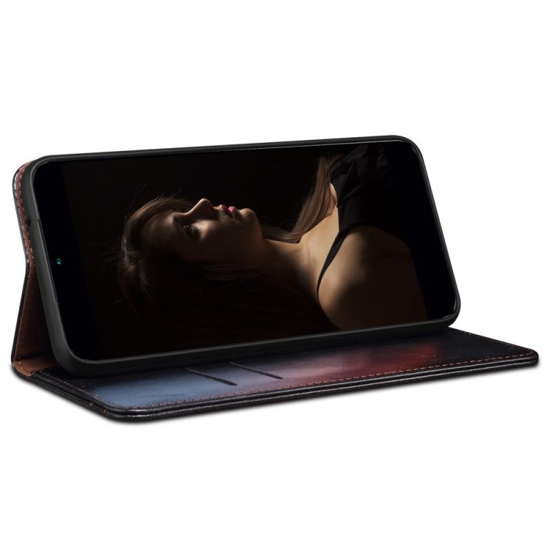 Kožené Pouzdro Folio Poco X6 5g Voskovaná Imitace Kůže