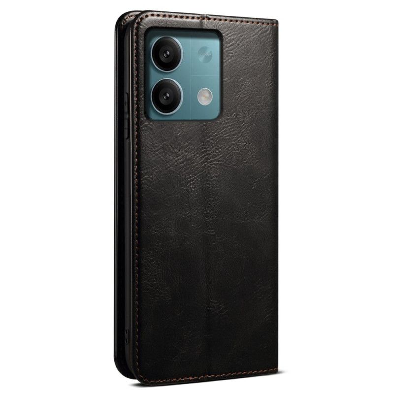 Kožené Pouzdro Folio Poco X6 5g Voskovaná Imitace Kůže