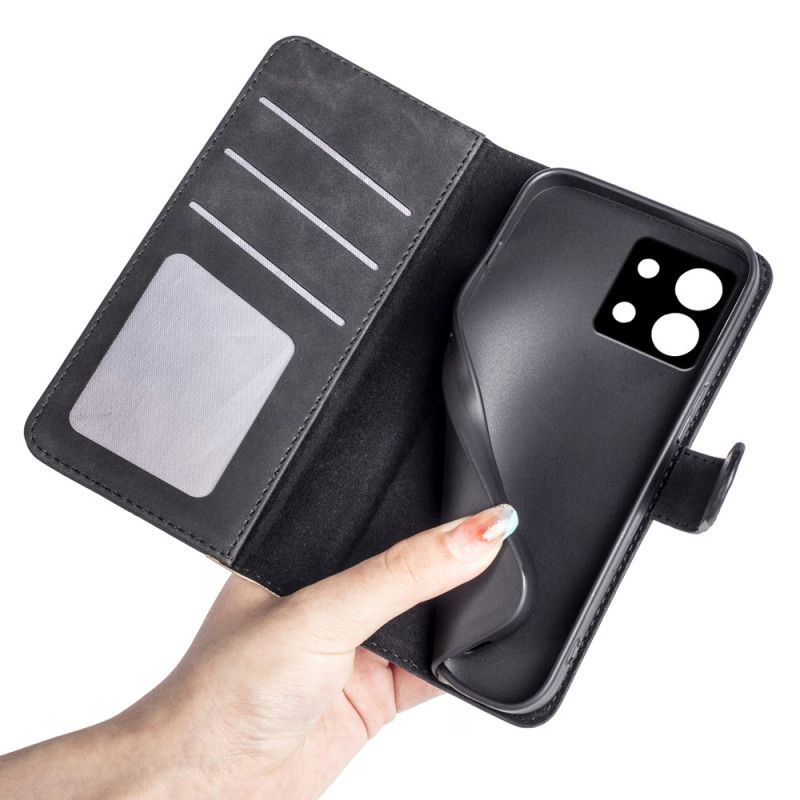 Kožený Kryt Na Poco X6 5g Dvoubarevný Design