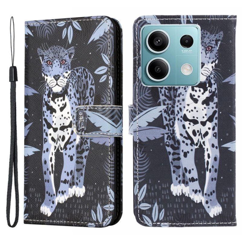 Kožený Kryt Na Poco X6 5g Leopardí Popruh