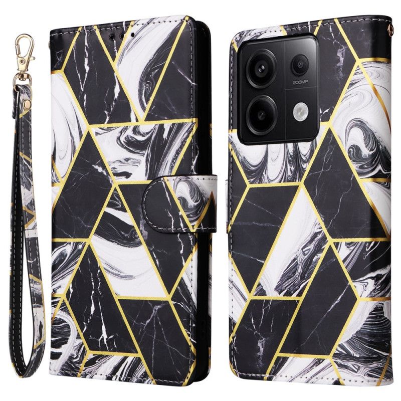 Kožený Kryt Poco X6 5g Design Mramorového Popruhu
