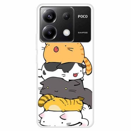 Kryt Poco X6 5g Naskládané Kočky