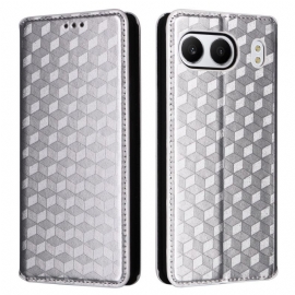 Kožené Pouzdro Folio Oneplus Nord 4 Kosočtvercový Vzor