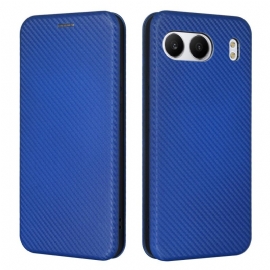 Kožené Pouzdro Folio Oneplus Nord 4 Uhlíkové Vlákno