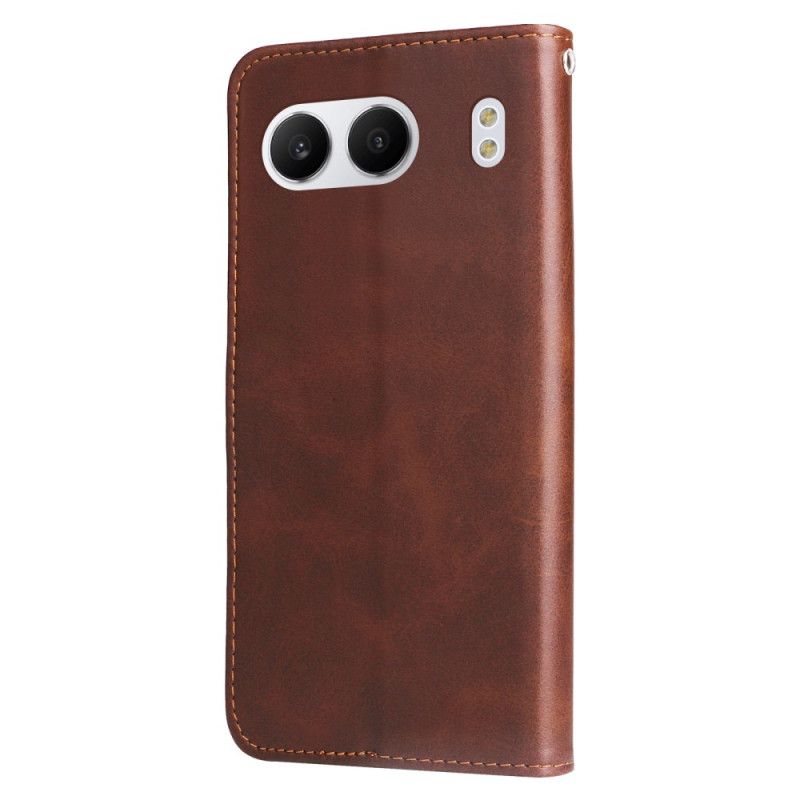 Kožený Kryt Oneplus Nord 4 Peněženka Na Zip