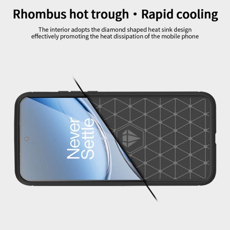Kryt Na Oneplus Nord 4 Kartáčované Uhlíkové Vlákno