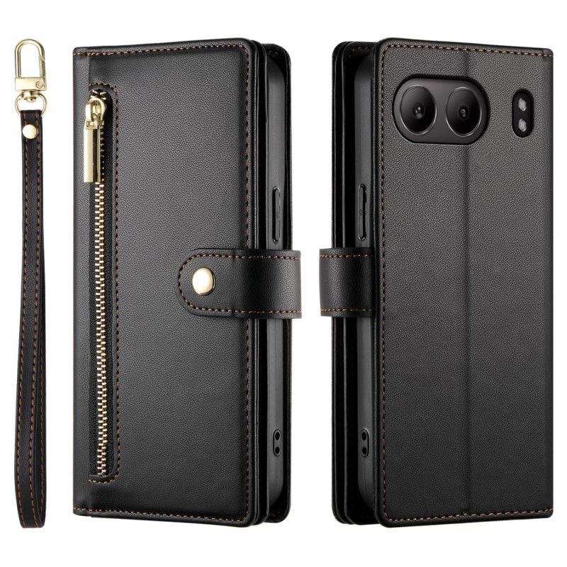 Peněženková Pouzdra Oneplus Nord 4 Kryty Na Mobil Peněženka S Páskem A Ramenním Popruhem