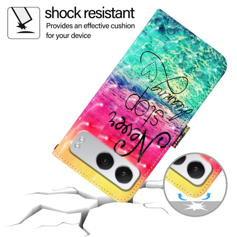 Peněženková Pouzdra Oneplus Nord 4 Nikdy Nepřestávej Snění