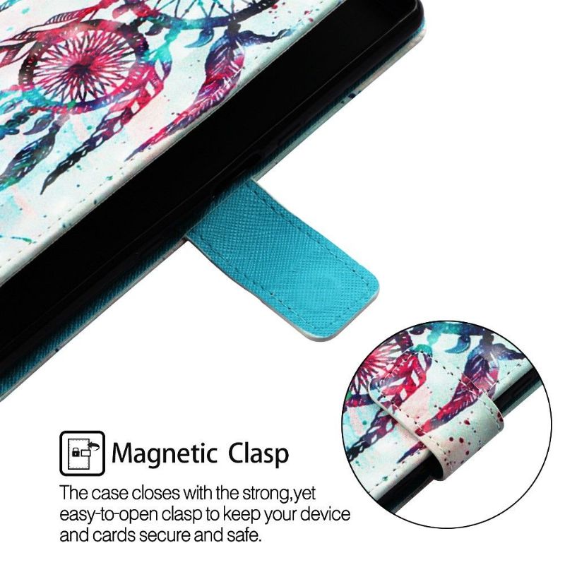 Flipové Pouzdro Na Samsung Galaxy A70 Držák Karty Lapač Snů