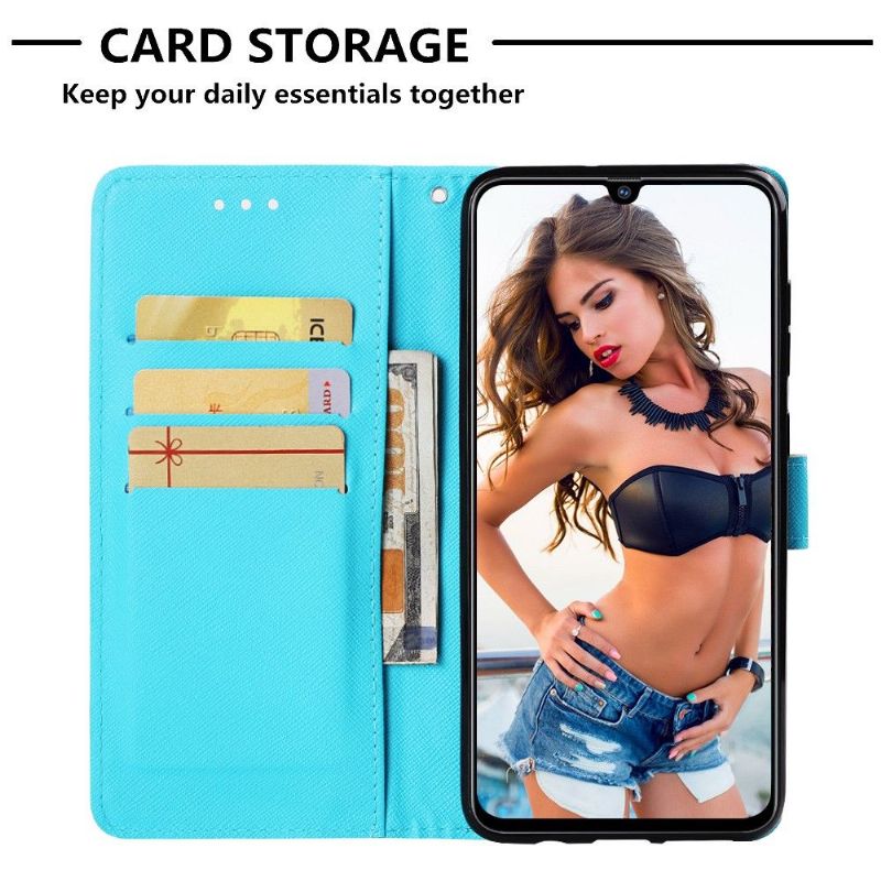 Flipové Pouzdro Na Samsung Galaxy A70 Držák Karty Lapač Snů