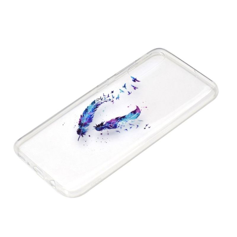 Kryt Na Samsung Galaxy A70 Bezešvé Peří A Ptáci