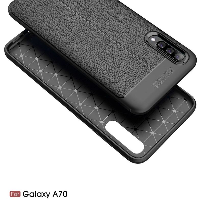 Kryt Na Samsung Galaxy A70 Gel Pro Konečnou Úpravu Umělé Kůže