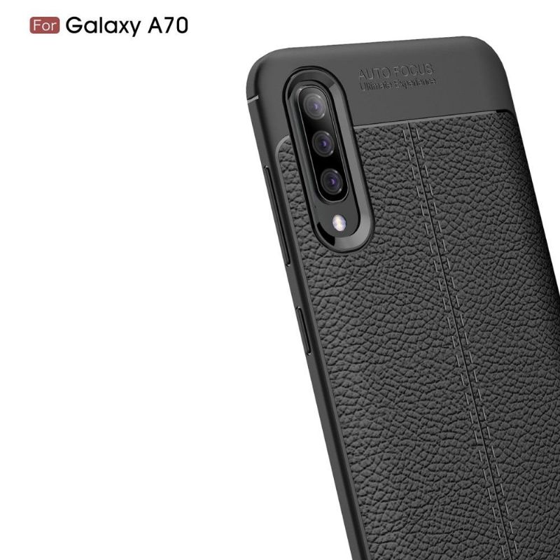 Kryt Na Samsung Galaxy A70 Gel Pro Konečnou Úpravu Umělé Kůže