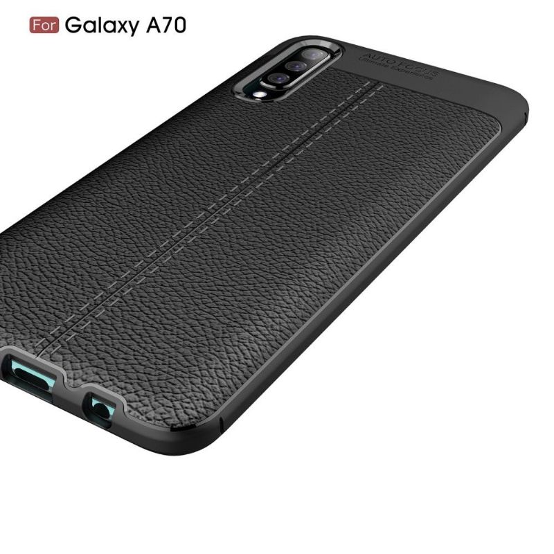 Kryt Na Samsung Galaxy A70 Gel Pro Konečnou Úpravu Umělé Kůže