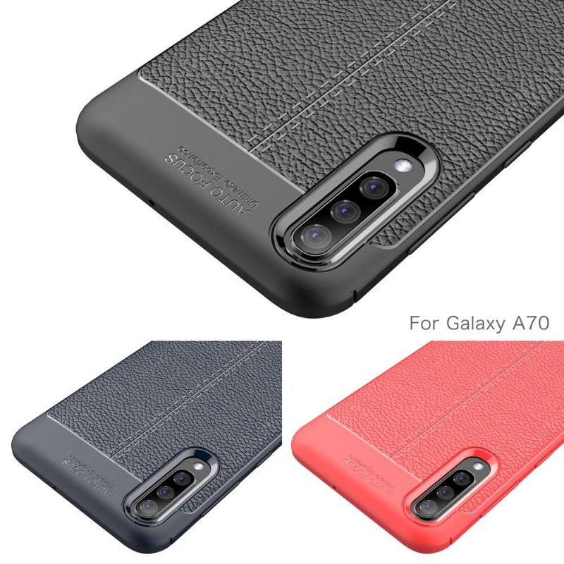 Kryt Na Samsung Galaxy A70 Gel Pro Konečnou Úpravu Umělé Kůže