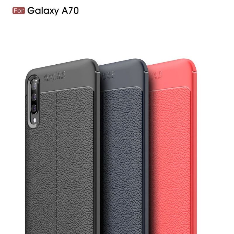 Kryt Na Samsung Galaxy A70 Gel Pro Konečnou Úpravu Umělé Kůže