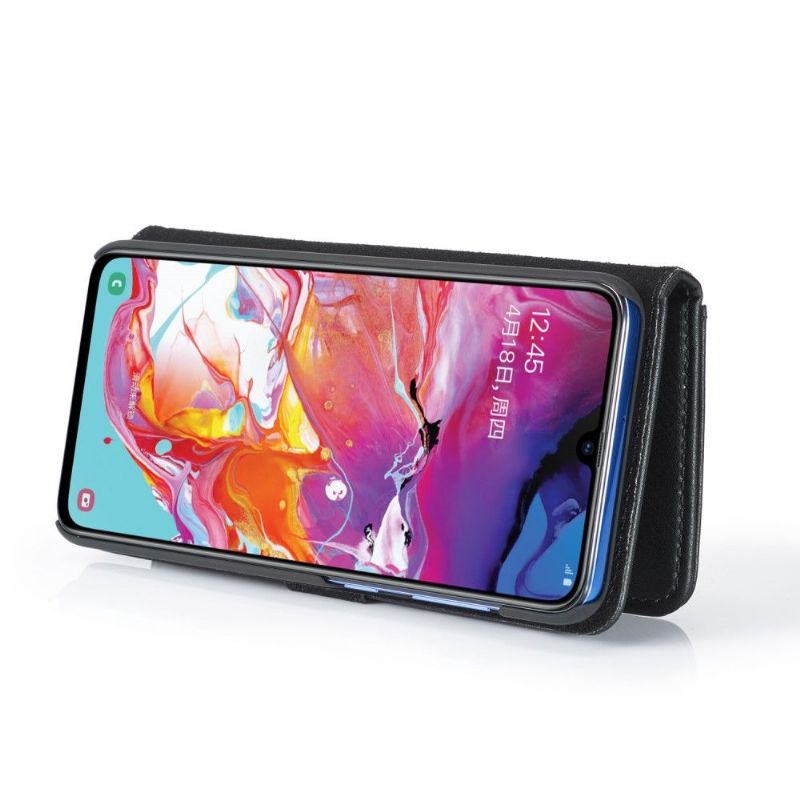 Kryty Na Mobil Kožené Pouzdro Na Samsung Galaxy A70 Peněženkové Pouzdro S Odnímatelným Pláštěm