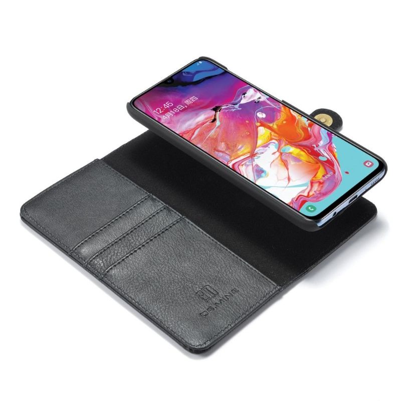 Kryty Na Mobil Kožené Pouzdro Na Samsung Galaxy A70 Peněženkové Pouzdro S Odnímatelným Pláštěm