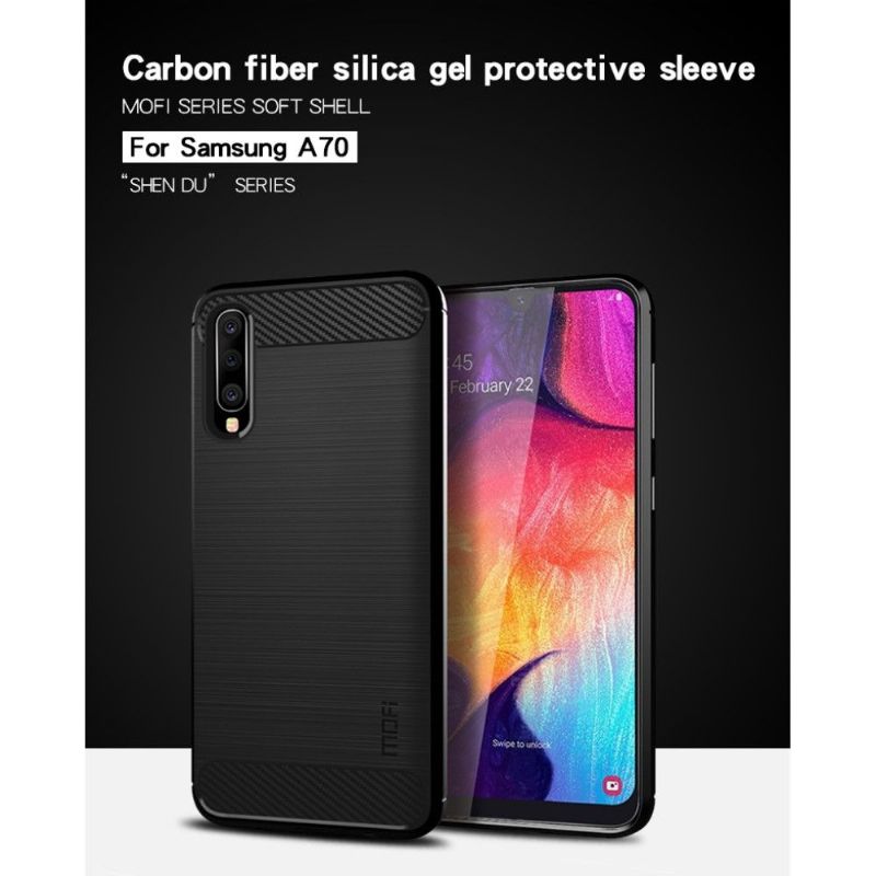 Kryty Na Mobil Na Samsung Galaxy A70 Kartáčovaný Mofi