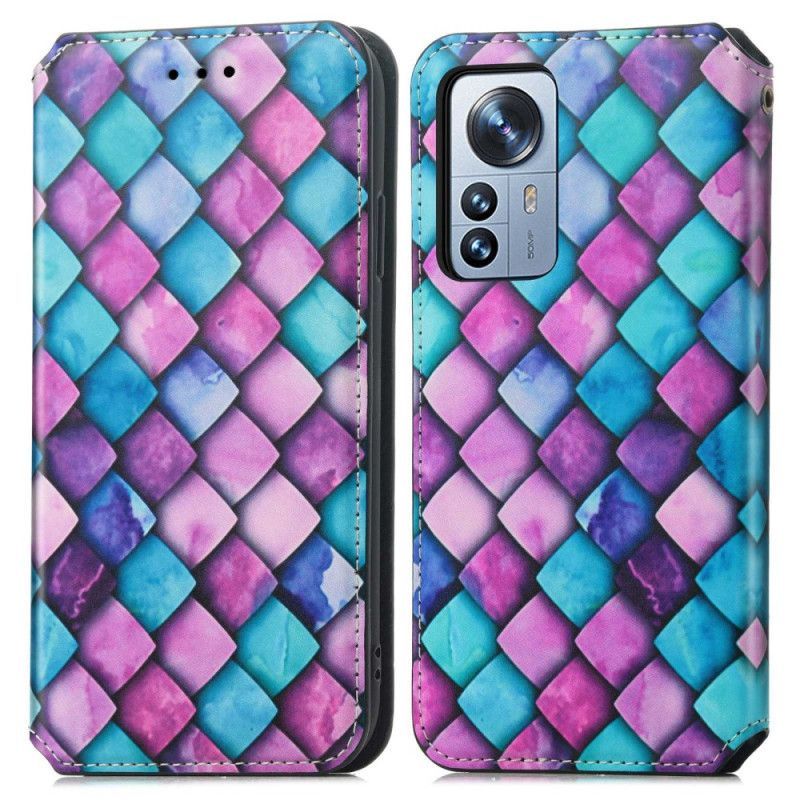 Kryty Na Mobil Na Xiaomi 12T / 12T Pro Flipové Pouzdro Design Caseneo Rfid