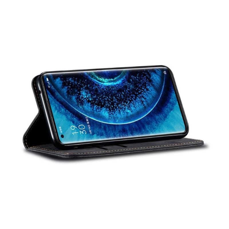 Kožené Pouzdro Na Oppo Find X2 Pro Džíny Ve Stylu Giulia