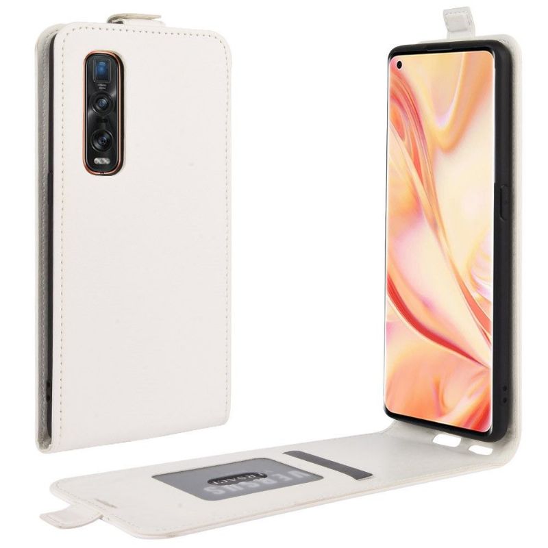 Kožené Pouzdro Na Oppo Find X2 Pro Flipové Pouzdro Vertikální Umělá Kůže