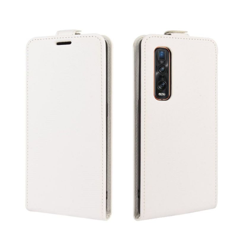 Kožené Pouzdro Na Oppo Find X2 Pro Flipové Pouzdro Vertikální Umělá Kůže