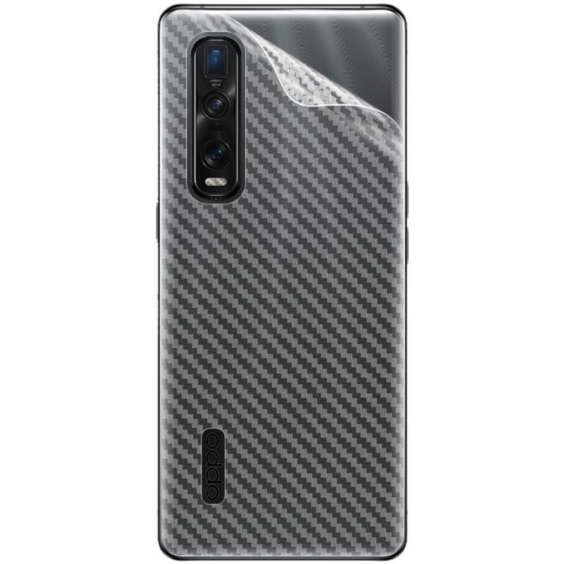 Uhlíkové Zadní Fólie Pro Oppo Find X2 Pro (2 Kusy)