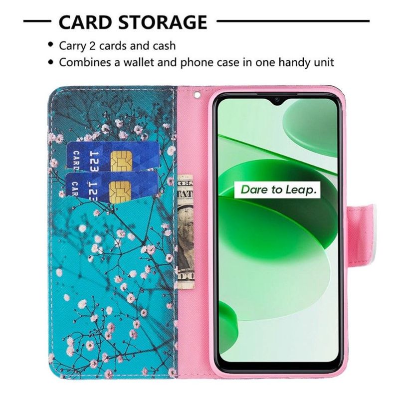 Flipové Pouzdro Na Realme GT Neo 3 Kvetoucí Větve