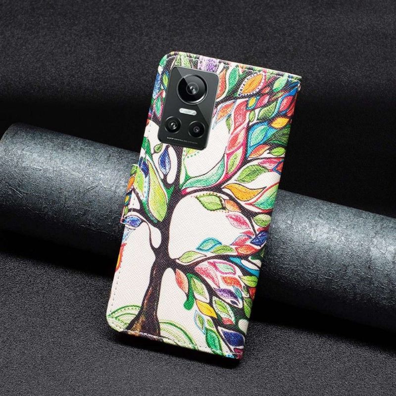 Flipové Pouzdro Na Realme GT Neo 3 Stromová Kresba