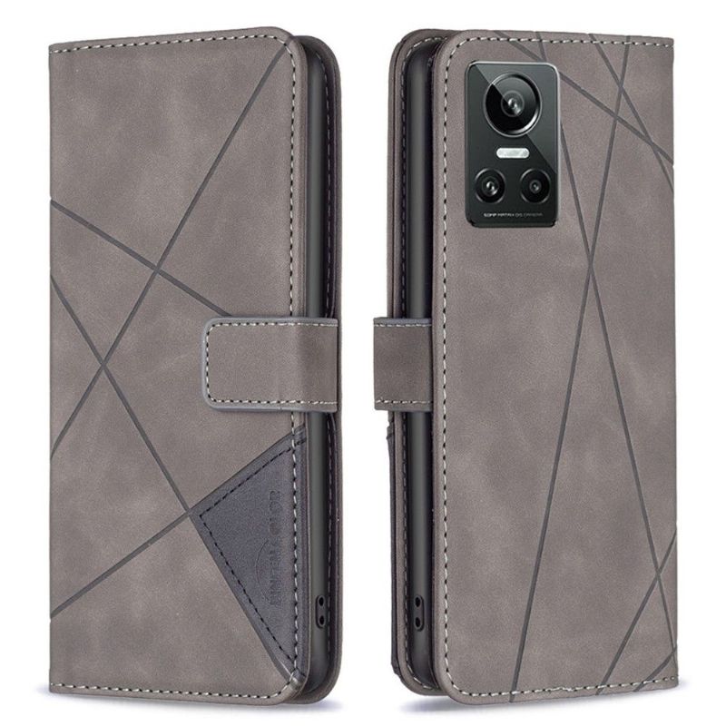 Kožené Pouzdro Na Realme GT Neo 3 Magnetická Řada Binfen-2