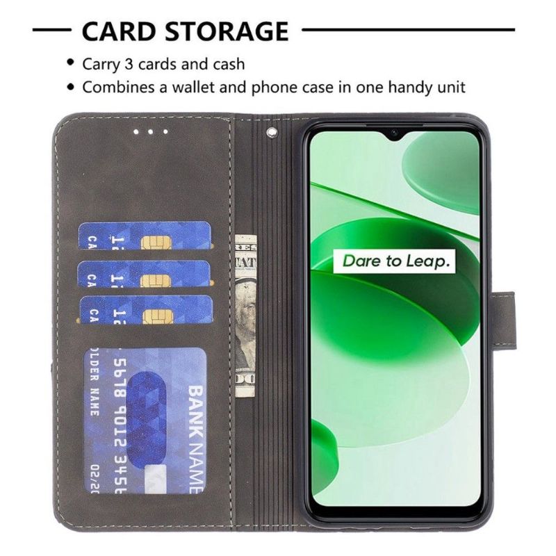 Kožené Pouzdro Na Realme GT Neo 3 Magnetická Řada Binfen-2